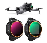 K&F CONCEPT Kit de Filtres ND Variables Compatible avec DJI Mini 5 Pro - 4 Filtres ND2-ND32 (1-5 Stops)/ND32-ND512 (5-9 Stops) Limité VND/CPL/UV, Verre Optique HD Multicouche/Cadre Aluminium