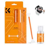 K&F CONCEPT Kit de Nettoyage Capteur Full Frame Double 10 PCS+20ml Liquide | Écouvillons Plein Format Double Extrémité 10x24mm+ Nettoyant Spécial Appareil Photo Capteur MA04