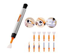 K&F CONCEPT Kit de nettoyage multifonctionnel pour objectif, Stylo de nettoyage pour objectif en alliage d'aluminium*1 + 6 tampons de nettoyage pour capteur APS-C 16 mm + Stylo de nettoyage pour