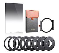 K&F Concept Kit Filtre GND8 Doux Dégradé 100x150mm (Filtre Densité Neutre Dégradé) Et Porte Filtre Système 100mm et 8 Bagues Adaptateurs Inclus pour Objectif Appareil Photo