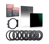 K&F Concept Kit Filtre ND1000 10 Stops 100x100mm Filtre GND8 Doux Dégradé Porte Filtre et 8 Bagues Adaptateurs Inclus pour Objectif Appareil Photo