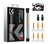 K&F CONCEPT Kit : Stylo de Nettoyage Interchangeable+ Têtes en Silicone+6 Bâtonnets de 24mm Capteur Full Frame Plein Format pour Objectif Filtre Caméra Appareil Photo Tablette VR Drone Lunette