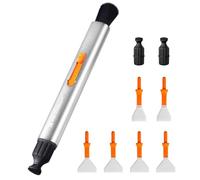 K&F CONCEPT Kit : Stylo de Nettoyage Objectif Interchangeable+2 Têtes en Silicone+2 Bâtonnets de 16mm Capteur APS-C+4 Écouvillons de 24mm Capteur Full Frame