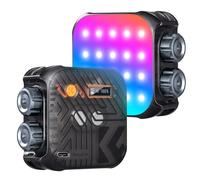 K&F CONCEPT Lampe Vidéo RGB, Lampe Photo Portable à 360°, 21 Effets Lumineux, 2500K-9900K CRI 96+, pour Vlogging,Selfie,Photographie Main à la Main,Noir