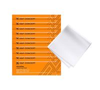 K&F Concept Lot de 10 chiffons de nettoyage en microfibre emballés individuellement sous vide pour objectif d'appareil photo, lunettes, téléphones portables, ordinateurs, écrans LCD et plus encore