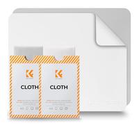 K&F CONCEPT Lot de 2 chiffons de nettoyage en microfibre de qualité supérieure pour objectifs d'appareil photo, lunettes, écrans, appareils photo, tablettes, 15 x 18 cm