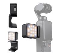 K&F Concept Lumière Mini Magnétique pour DJI Osmo Pocket 3, LED auxiliaire rechargeable USB C 1W, température de couleur réglable sur 3 niveaux 3000K/4500K/6000K, lampe vidéo à 2 niveaux de luminosité