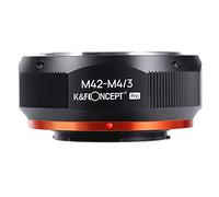 K&F Concept M42 vers MFT Adaptateur de monture d'objectif pour objectif M42 à monture à vis M4/3 M43 Micro quatre tiers avec vernis mat pour Olympus Pen E-P1 P2 P3 P5 E-PL1 Panasonic Lumix GH1 2 3 4 5
