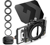 K&F Concept Matte Box avec 2 Plateaux de Filtre 4""x5.65"" et 5 Bagues Adaptateurs 67/72/77/82/95mm
