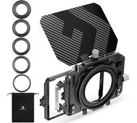 K&F Concept Matte Box Carbone et 5 Adaptateurs 67/72/77/82/95mm et 2 Cadres | Légère et facile à ranger,Solide,pour Filtre Carré 4"x5.65”, FM702