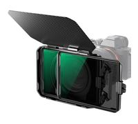 K&F Concept Matte Box et Filtre Carré ND4 + ND32 avec 2 Plateaux de Filtre 4"x5.65" et 5 Bagues Adaptateurs 67/72/77/82/95mm