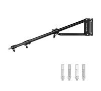 K&F CONCEPT Metal Support Mural Bras de Fixation Triangle,77-130cm Heavy Duty Boom Bras de Rotation 180 ° Murale pour la Photographie en Streaming vidéo, avec Adaptateur Universel fileté 3/8 "1/4"