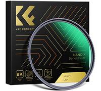 K&F Concept Nano-X Series MC Filtre de protection UV avec 28 revêtements multicouches HD Ultra Slim Filtre UV pour EOS M50 M50 Mark II M5 M6 M6 Mark II M200 Objectif inclus 52 mm