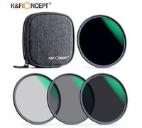 K & F Concept ND4 ND8 ND64 ND1000 kits de filtres pour objectif d'appareil photo,densité neutre avec pochette de filtre 49mm 52mm 58mm 67mm 72mm 77mm 82mm - Type 62mm