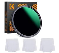 K&F Concept ND8-2000 (3-11 stop) Filtre ND réglable à densité neutre variable avec revêtement multi-résistant pour objectifs d'appareil photo + 3 chiffons de nettoyage en microfibre (72 mm)