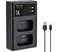 K&F Concept NP-FW50 Chargeur de batterie double USB-C