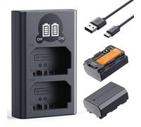 K&F Concept NP-FZ100 2600mAh Batterie et Chargeur, Compatible avec Sony A7iii, A7 III, A7iv, FX3, FX30, A6600, A7C, A6700, A7RIV, A7Siii, ZV-E1, ZV-E10ii, Alpha 9 II et A9S