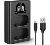 K&F Concept NP-FZ100 Chargeur double batterie USB-C avec écran