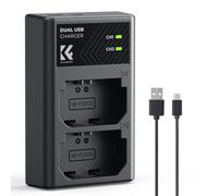 K&F CONCEPT NP-FZ100 Chargeur Rapide Double Emplacement, Double Interface Micro USB et Type-C, Batterie Compatible Sony Alpha A7 III, A7R III (A7R3), A9, Alpha a9 II Câble USB Chargeur de Batterie