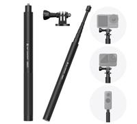 K & F CONCEPT-Perche d'extension invisible pour selfie,perche monopode arc-en-ciel,60 pouces,adaptée pour caméra de sport Insta360,GoPro DJI Action,1/4 pouces - Type Selfie Stick