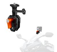 K&F Concept Pince Fixation Pare-Brise Moto Clip Support en Aluminium pour Caméra d'action GoPro DJI Osmo Acton 3/4/5pro DJI Osmo 360