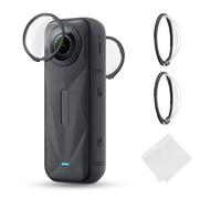 K&F CONCEPT Protection d'Objectif Premium pour Insta360 X5, 9H Verre Trempé anti-rayures, Revêtement oleophobe, Auto-Détection,＞92% Transparence