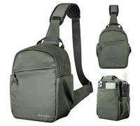 K&F CONCEPT Sac à bandoulière pour appareil photo, Sac à dos reflex compact pour appareil photo imperméable à l'eau avec bandoulière large et ajustable