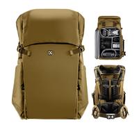 K&F Concept sac à dos photo 30L avec compartiment ordinateur portable 15 pouces - Champagne