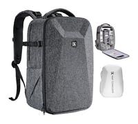 K&F CONCEPT Sac Photo rigide reflex numérique avec compartiment pour ordinateur portable de 15,6“ et housse de pluie, Sac à dos pour appareil photo compatible avec drone Canon/Nikon/Sony/DJI Mavic