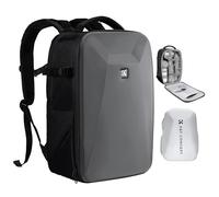 K&F CONCEPT Sac à dos pour appareil photo avec coque rigide pour appareil photo avec compartiment pour ordinateur portable de 15,6" et housse de pluie pour drones, appareils photo reflex numériques