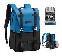 K&F Concept Sac à Dos pour Appareil Photo, Beta Sac Appareil Photo Reflex avec Housse de Pluie Imperméable Inclus pour DSLR Canon Nikon Sony Olympus DJI Drone Portable 15.6'' Bleu