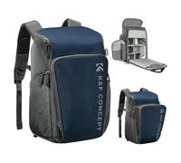K&F Concept Sac à dos pour appareil photo, Grande capacité sac photo Anti-éclaboussures avec housse de pluie, compartiment pour ordinateur portable 16 pouces, Drone