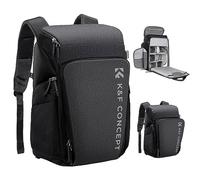 K&F Concept Sac à dos pour appareil photo de grande capacité avec housse de pluie, compartiment pour ordinateur portable de 15,6 pouces pour appareil photo, drone