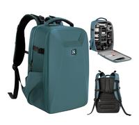 K&F Concept Sac à dos rigide pour appareil photo reflex numérique avec compartiment pour ordinateur portable de 15 à 15,6 pouces, étui étanche compatible avec drone Canon/Nikon/Sony/DJI Mavic