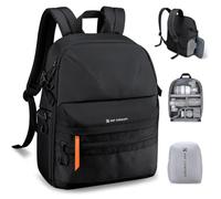 K&F CONCEPT Sac à Dos Ultraléger pour Appareil Photo avec Compartiment | Comprend un compartiment pour ordinateur portable de 15,6 pouces, une sangle pour trépied et une housse de pluie, 25L-B23