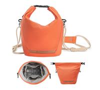 K&F CONCEPT Sac Appareil Photo, Porté à la Main Sac léger à la Mode Compatible avec Les Petits appareils Photo Reflex Compacts pour Femmes-Orange