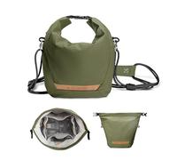 K&F CONCEPT Sac Appareil Photo, Porté à la Main Sac léger à la Mode Compatible avec Les Petits appareils Photo Reflex Compacts pour Femmes-Vert