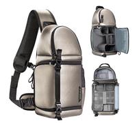 K&F CONCEPT Sac Appareil Photo, Sac Photo bandoulière Légère accès rapide Résistant à l'eau de Photographe Compatible avec Canon/Nikon/Sony/DJI Mavic Drone