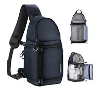 K&F CONCEPT Sac Appareil Photo, Sac Photo bandoulière Légère accès rapide Résistant à l'eau de Photographe Compatible avec Canon/Nikon/Sony/DJI Mavic Drone