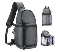 K&F CONCEPT Sac Appareil Photo, Sac Photo bandoulière Légère accès rapide Résistant à l'eau de Photographe Compatible avec Canon/Nikon/Sony/DJI Mavic Drone