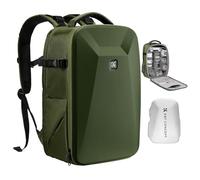 K&F CONCEPT Sac Photo rigide reflex numérique avec compartiment pour ordinateur portable de 15,6“ et housse de pluie, Sac à dos pour appareil photo compatible avec drone Canon/Nikon/Sony/DJI Mavic