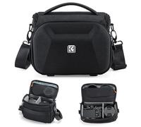 K&F CONCEPT Sac pour Appareil Photo à Bandoulière, Sacoche Photo en eva étanche et Antichoc avec Sangle Ajustable, Sac à Dos compacte pour Appareil Photo Reflex DSLR/SLR Trépied-M