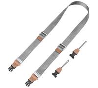 K&F Concept Sangle pour Appareil Photo en Nylon, pour Caméra DSLR Appareil Photo Reflex(Largeur 32MM-Argent)