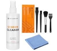 K&F CONCEPT Screen Cleaner 250ml, Microfibre Towels 30 * 30cm and Microfiber Cleaning Cloth 15 * 15cm, for LCD LED HDTV Computer TV iPad iPhone Tablet Smartphone Laptops | 8.8oz Screen Cleaning Kit