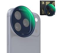 K&F CONCEPT Snap-on Filtre CPL Compatible iPhone 17 Pro Max/17 Pro | Ultra-Léger Filtre Polarisant CPL avec Support Snap-on Deco, Verre AGC 28 Couches Revêtement Antireflet, Bleu Foncé -FA301