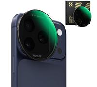 K&F CONCEPT Snap-on Filtre ND2-32 Compatible iPhone 17 Pro & Pro Max | Ultra-Léger 11,2g Filtre d’Objectif ND Variable avec Support Snap-on Deco, Verre AGC Revêtu 28 Couches, Noir -FA301