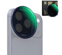 K&F CONCEPT Snap-on Filtre ND2-32 Compatible iPhone 17 Pro & Pro Max | Ultra-Léger 11,2g Filtre d’Objectif ND Variable avec Support Snap-on Deco, Verre AGC Revêtu 28 Couches, Bleu Foncé -FA301