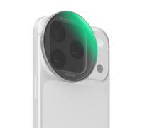 K&F CONCEPT Snap-on Filtre ND2-32 Compatible iPhone 17 Pro & Pro Max | Ultra-Léger 11,2g Filtre d’Objectif ND Variable avec Support Snap-on Deco, Verre AGC Revêtu 28 Couches, Argent -FA301
