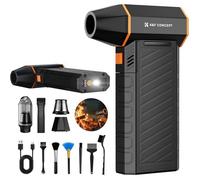 K&F CONCEPT Souffleur Air Comprimé, Souffleur Dépoussiéreur Électrique 3 Vitesses, LCD Écran 300000 TR/Min pour Camping Éxtérieur