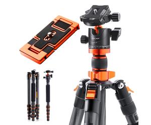 K&F Concept statief D255C4 170cm en carbone avec monopode et plaque